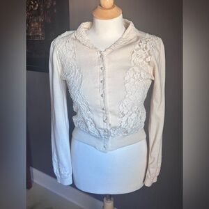 Intuitions Cream Cardigan – Size M